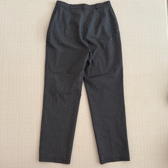 Black and White Checkered High Waitsted Trousers Size 10 - Picture 2 of 3